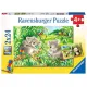 Ravensburger Puzzel 2x24 stukjes 4+ Schattige koala’s en panda’s